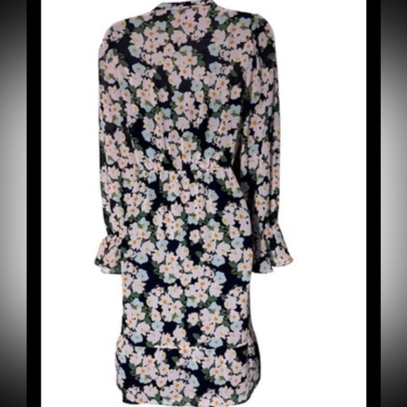 J.Crew Mercantile Drapey Tie Front Floral Dress Elastic Waist Size Small NEW - Picture 4 of 12